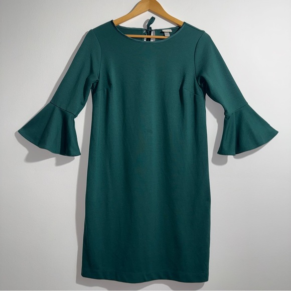 a new day Dresses & Skirts - a new day Emerald Flare‎ Sleeve Midi Dress Size Small